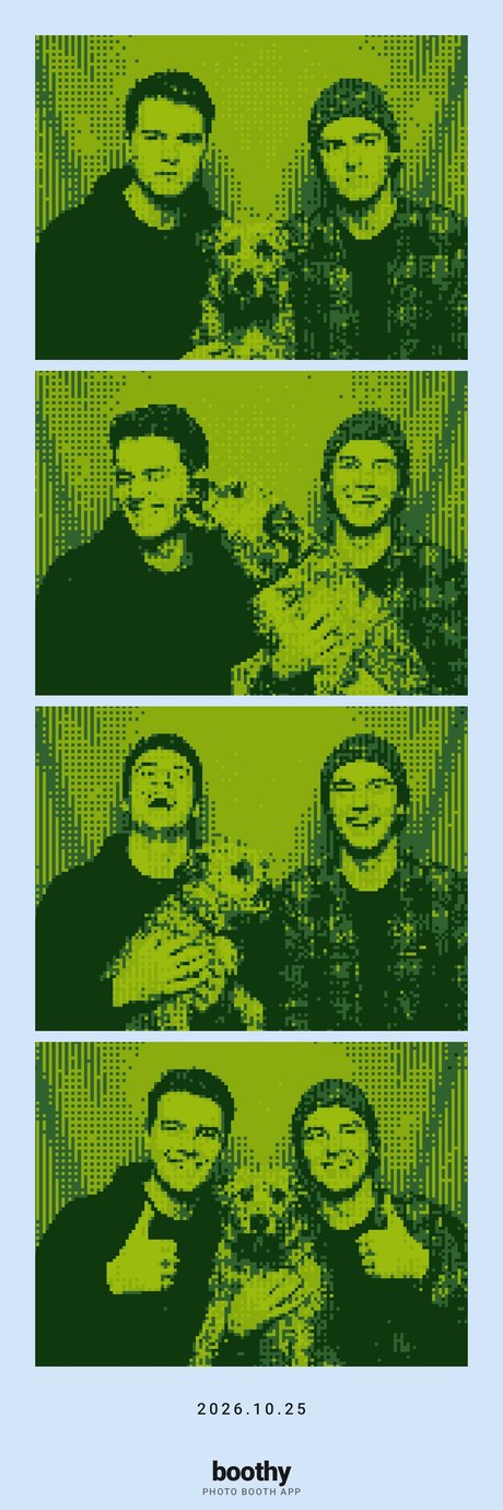 Photo strip in the Game Boy look