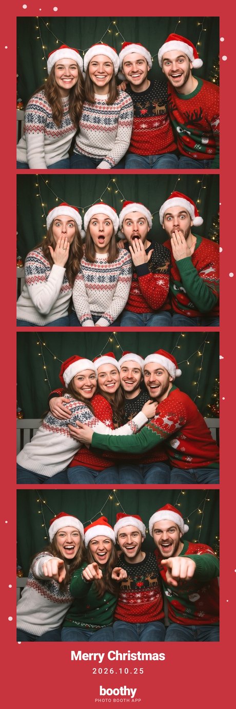 Christmas photo strip
